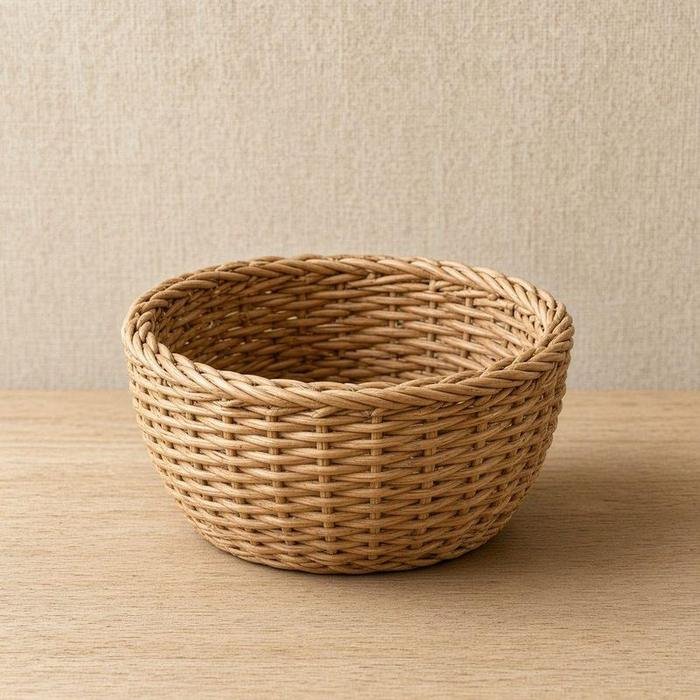 Panier osier rond