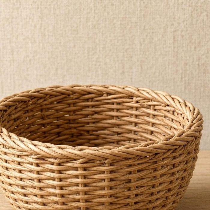 Panier osier rond — vue secondaire