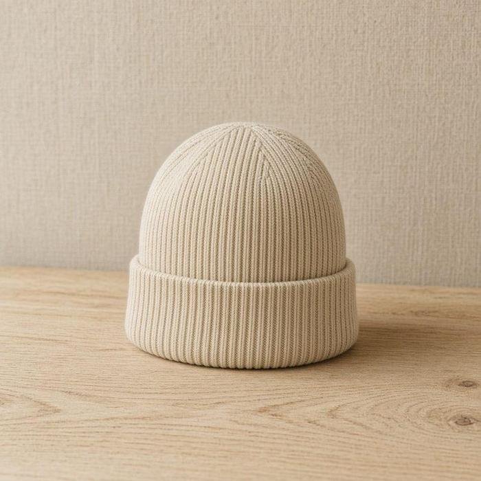 Bonnet coton côtelé